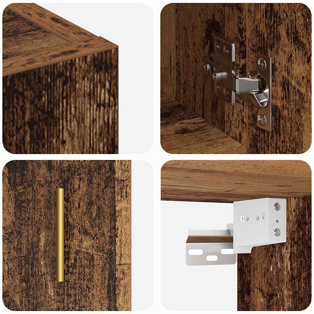 vidaXL Wall Cabinet Old wood 60 x 31 x 70 cm Engineered wood