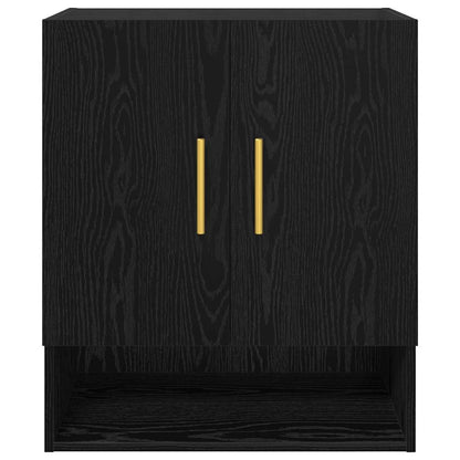vidaXL Wall Cabinet Black oak 60 x 31 x 70 cm Engineered wood