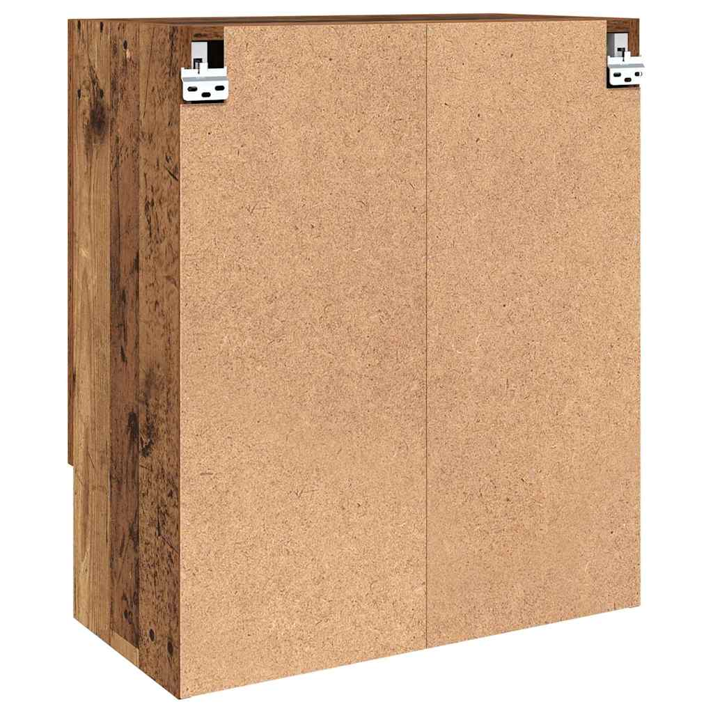 vidaXL Wall-Mounted Cabinet Old Wood 60 x 31 x 70 cm Engineered Wood