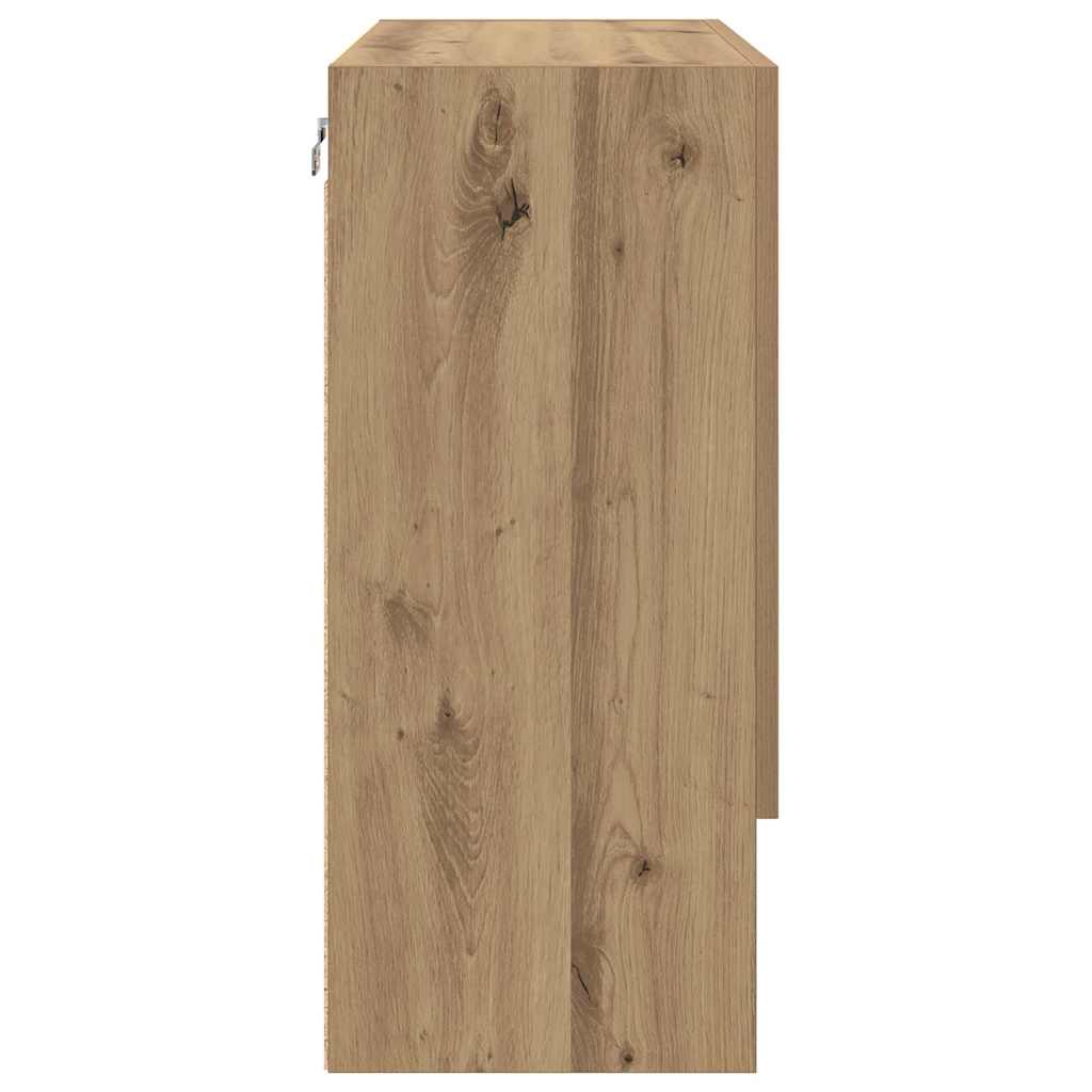 vidaXL Wall-Mounted Cabinet Wall-mounted Artisan Oak 60 x 31 x 70 cm