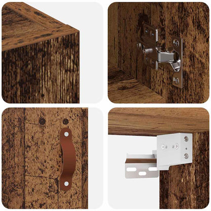 vidaXL Wall Cabinet Old wood 60 x 31 x 60 cm Engineered wood