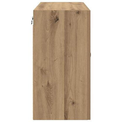 vidaXL Wall Cabinet 60 x 31 x 60 cm Engineered wood Artisan oak