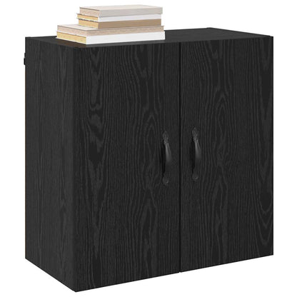 vidaXL Wall-Mounted Cabinet Black Oak 60 x 31 x 60 cm Engineered Wood