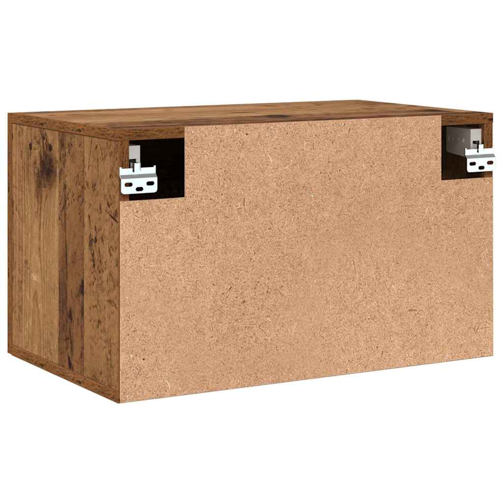 vidaXL Wall-Mounted Cabinet Old Wood 60 x 36.5 x 35 cm Engineered Wood