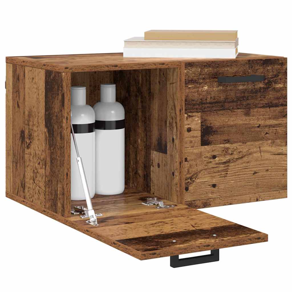 vidaXL Wall-Mounted Cabinet Old Wood 60 x 36.5 x 35 cm Engineered Wood