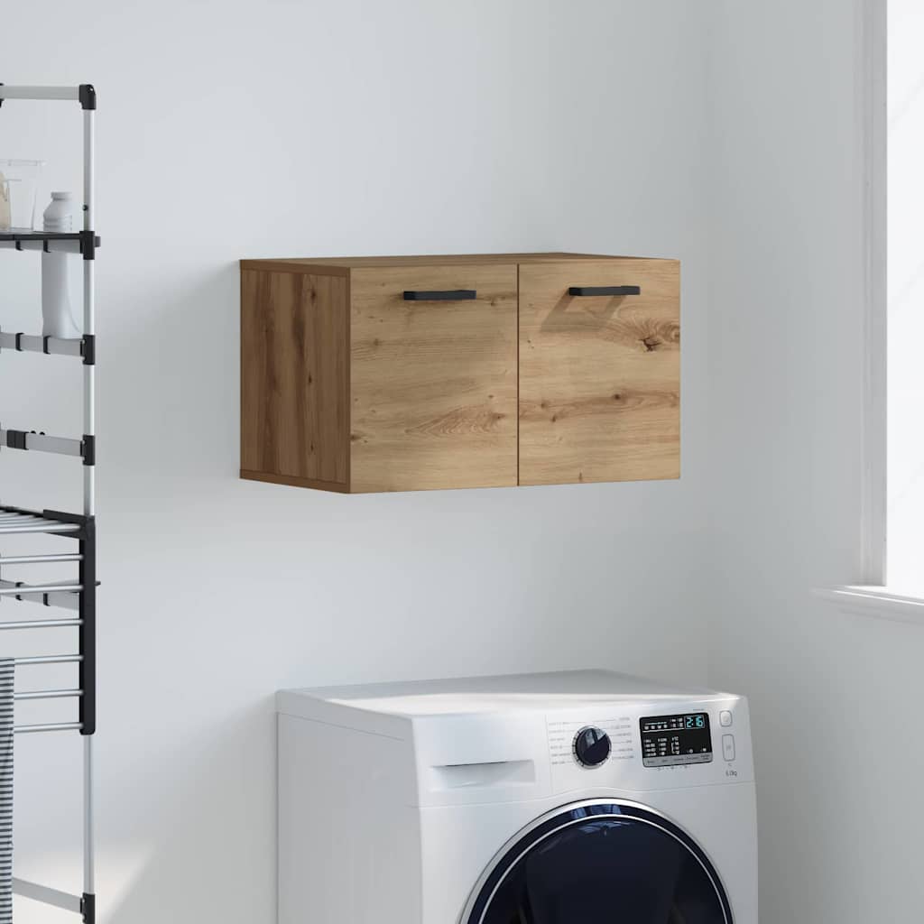vidaXL Wall-Mounted Cabinet Wall-mounted Artisan Oak 60 x 36.5 x 35 cm