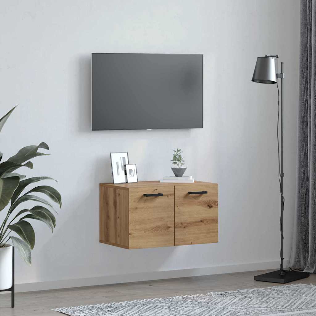 vidaXL Wall-Mounted Cabinet Wall-mounted Artisan Oak 60 x 36.5 x 35 cm