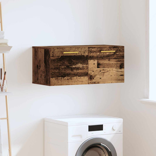 vidaXL Wall Cabinet Old wood 80 x 36.5 x 35 cm Engineered wood