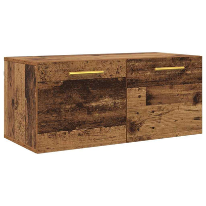 vidaXL Wall Cabinet 80 x 36.5 x 35 cm Engineered Wood Old wood