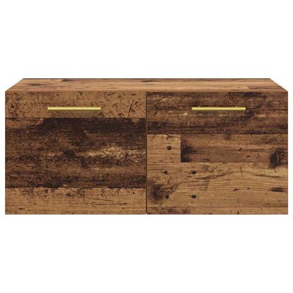 vidaXL Wall Cabinet 80 x 36.5 x 35 cm Engineered Wood Old wood