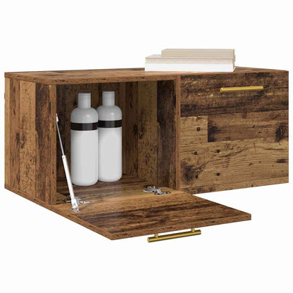 vidaXL Wall Cabinet 80 x 36.5 x 35 cm Engineered Wood Old wood