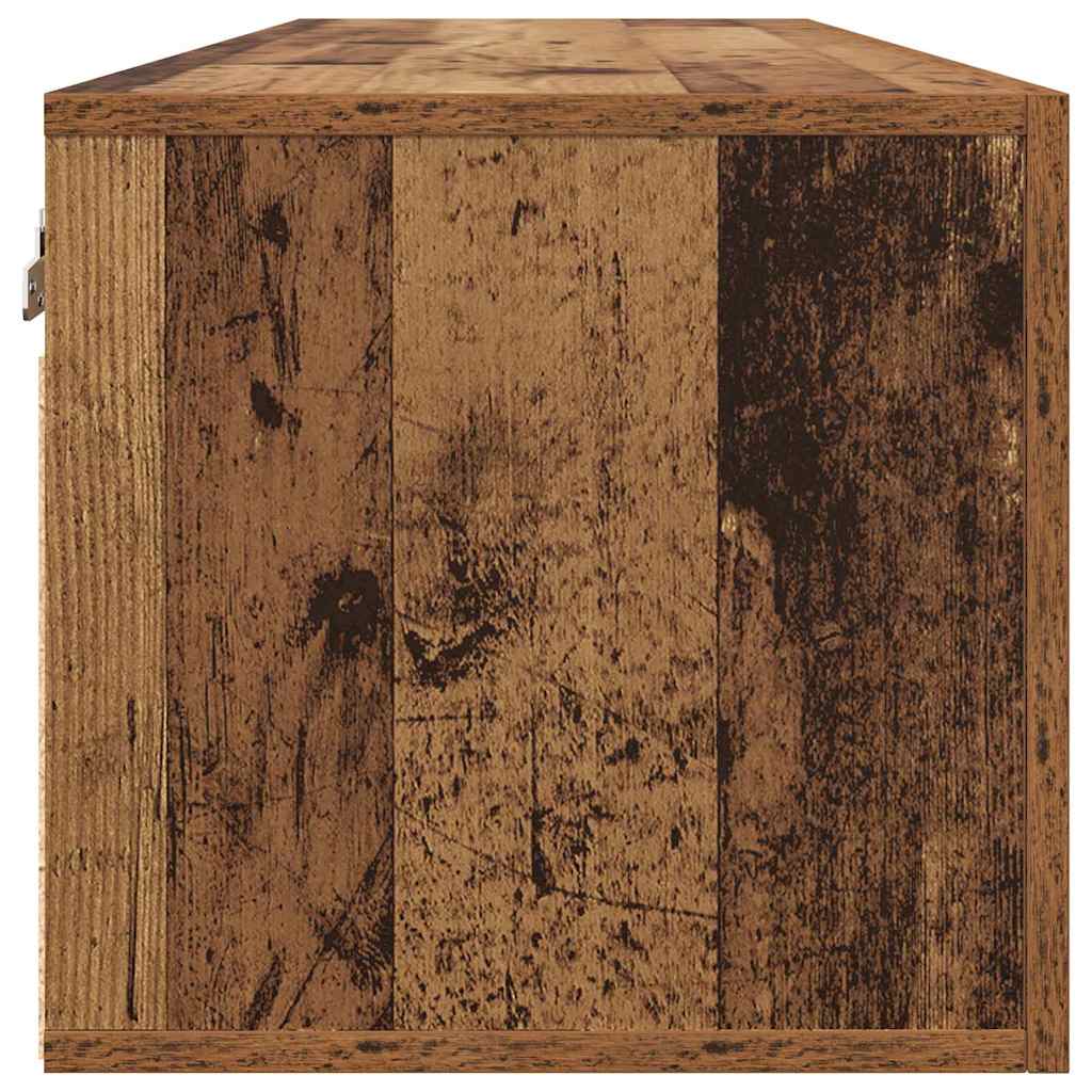vidaXL Wall Cabinet 80 x 36.5 x 35 cm Engineered Wood Old wood