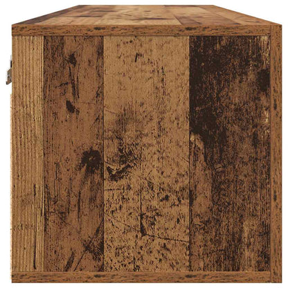 vidaXL Wall Cabinet 80 x 36.5 x 35 cm Engineered Wood Old wood
