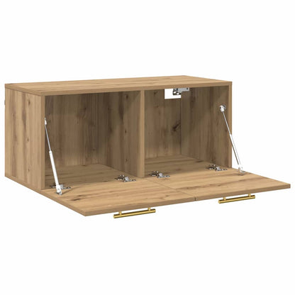 vidaXL Wall Cabinet 80 x 36.5 x 35 cm Engineered wood Artisan oak
