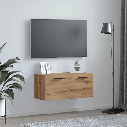 vidaXL Wall Cabinet 80 x 36.5 x 35 cm Engineered Wood Artisan oak