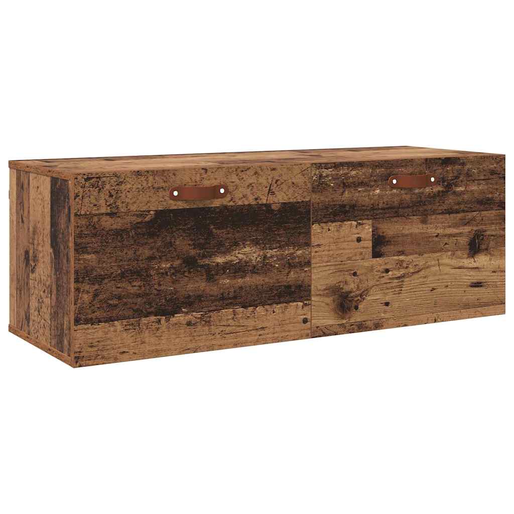 vidaXL Wall-Mounted Cabinet Wall-mounted Old Wood 100 x 36.5 x 35 cm