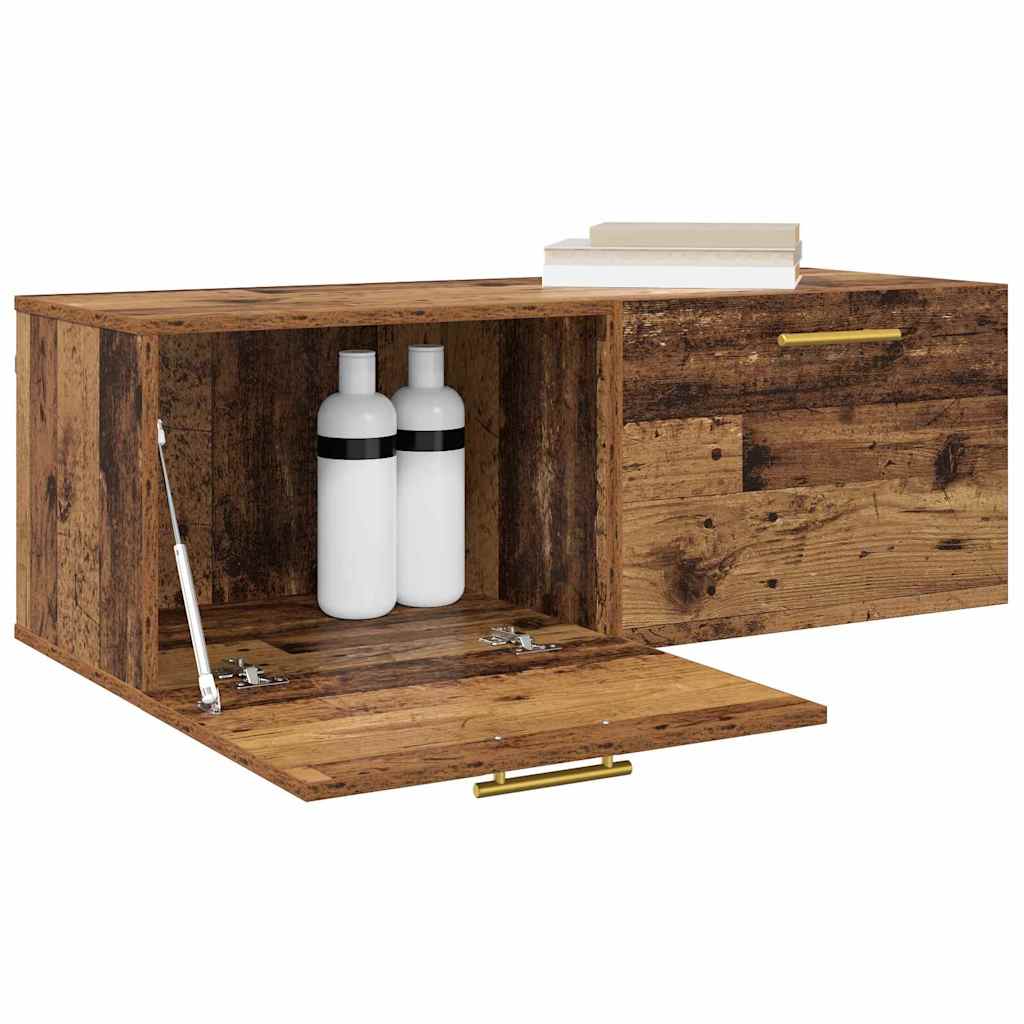vidaXL Wall Cabinet Old wood 100 x 36.5 x 35 cm Engineered wood
