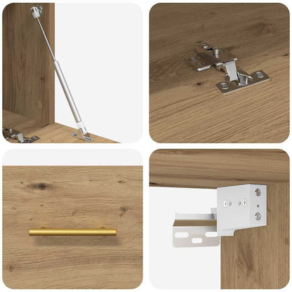 vidaXL Wall Cabinet 100 x 36.5 x 35 cm Engineered wood Artisan oak