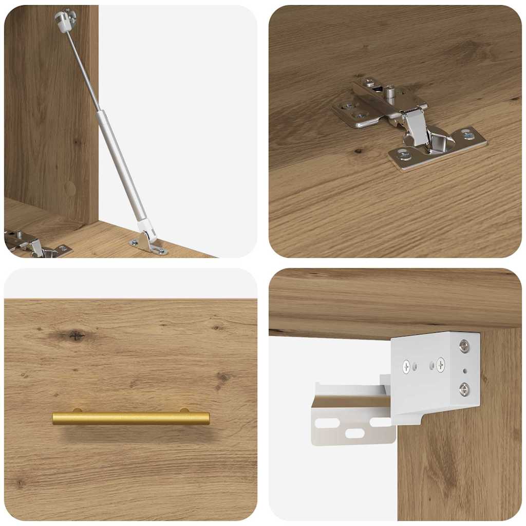 vidaXL Wall Cabinet Artisan oak 100 x 36.5 x 35 cm Engineered wood