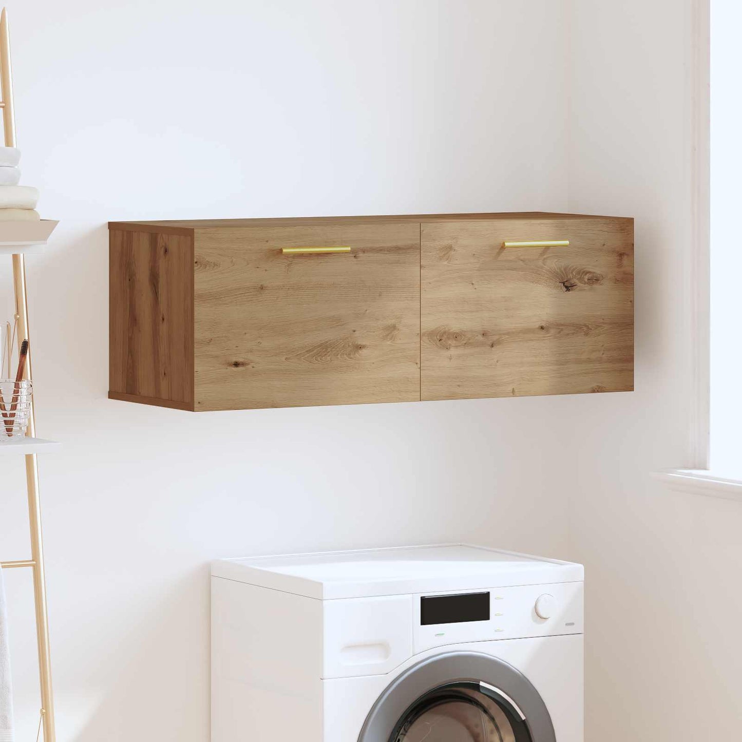 vidaXL Wall Cabinet Artisan oak 100 x 36.5 x 35 cm Engineered wood