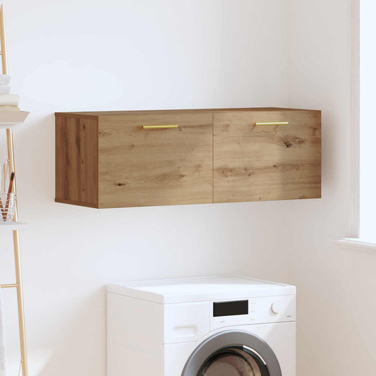 vidaXL Wall Cabinet 100 x 36.5 x 35 cm Engineered wood Artisan oak