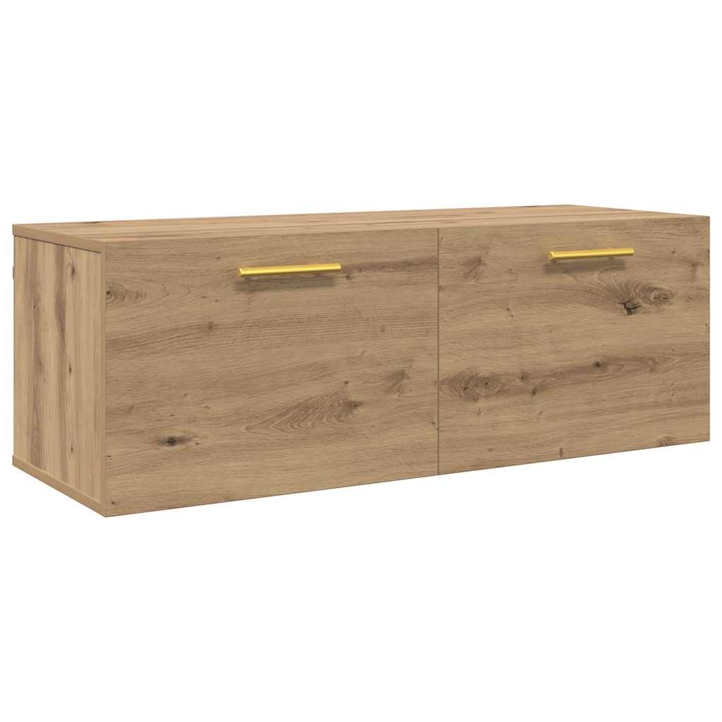 vidaXL Wall Cabinet 100 x 36.5 x 35 cm Engineered wood Artisan oak