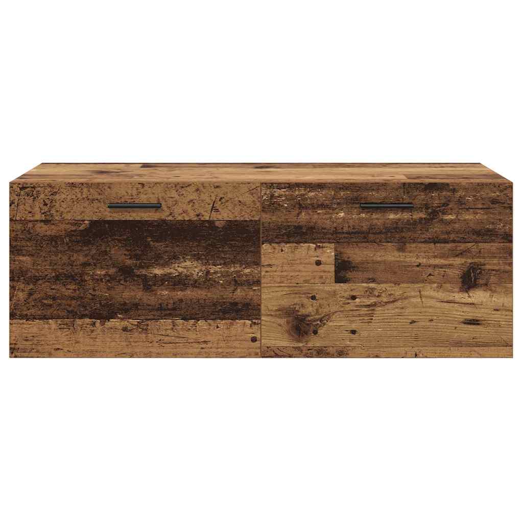 vidaXL Wall-Mounted Cabinet Wall-mounted Old Wood 100 x 36.5 x 35 cm