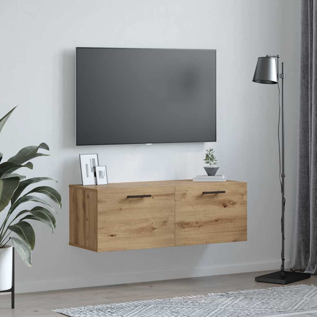vidaXL Wall Cabinet Artisan oak 100 x 36.5 x 35 cm Engineered wood