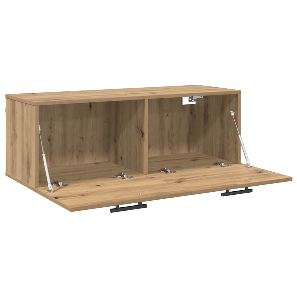vidaXL Wall Cabinet 100 x 36.5 x 35 cm Engineered Wood Artisan oak