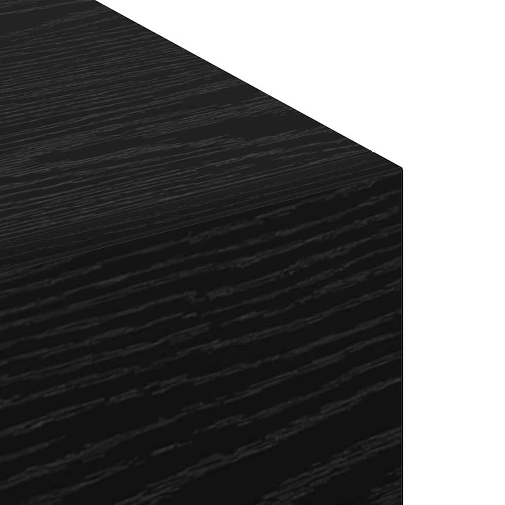 vidaXL Wall Cabinet 100 x 36.5 x 35 cm Engineered Wood Black oak