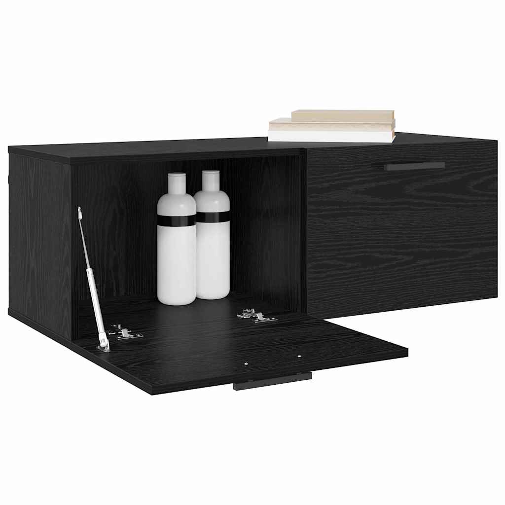 vidaXL Wall Cabinet 100 x 36.5 x 35 cm Engineered Wood Black oak