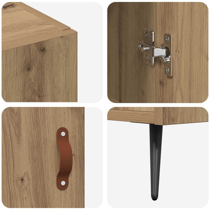 vidaXL Sideboard Artisan Oak 89.5 x 34 x 80 cm Engineered Wood