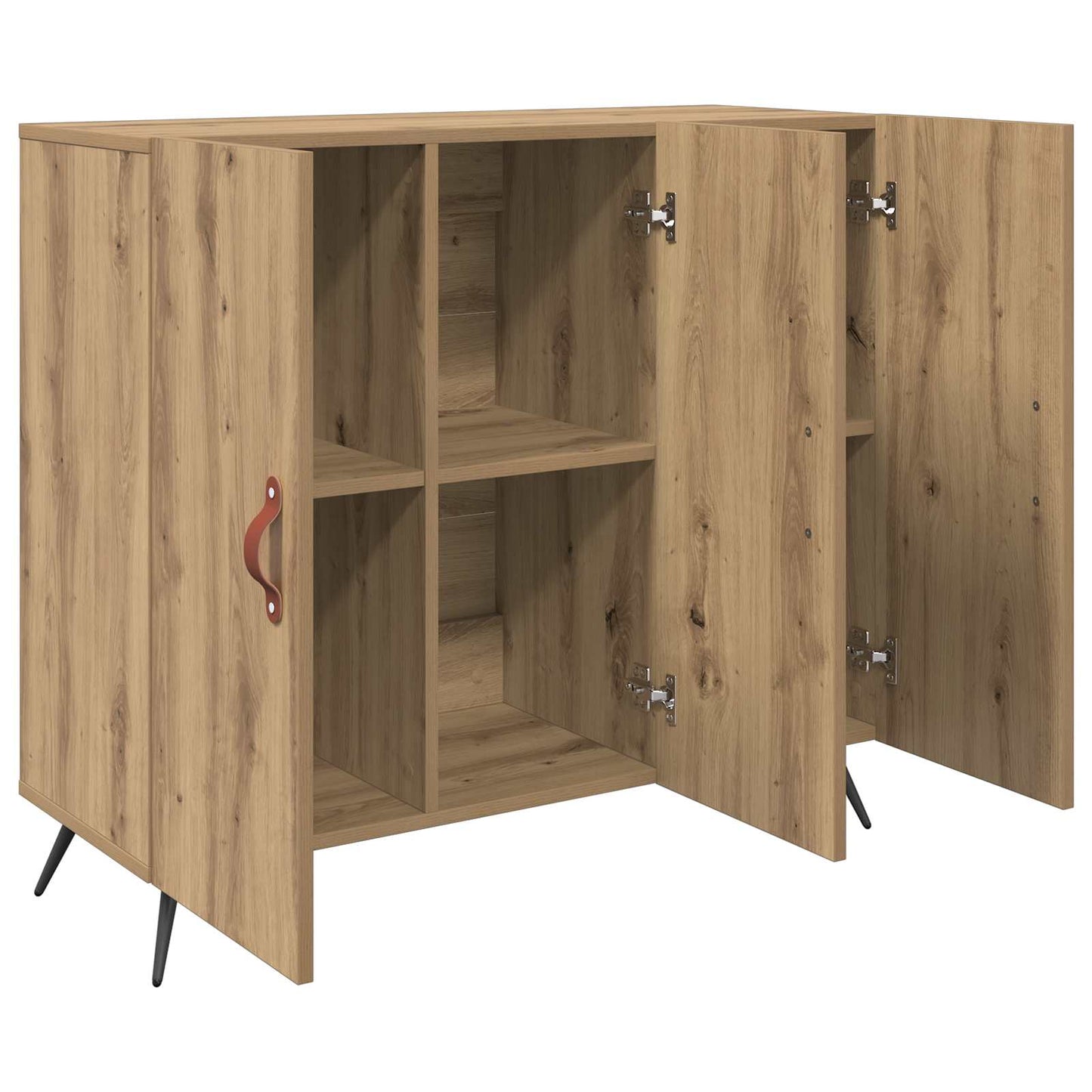 vidaXL Sideboard Artisan Oak 89.5 x 34 x 80 cm Engineered Wood