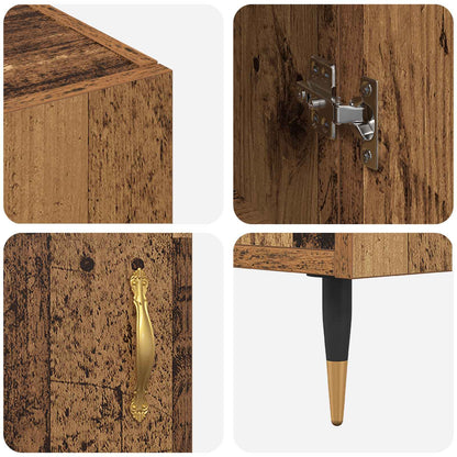 vidaXL Sideboard Old Wood 90 x 34 x 80 cm Engineered Wood