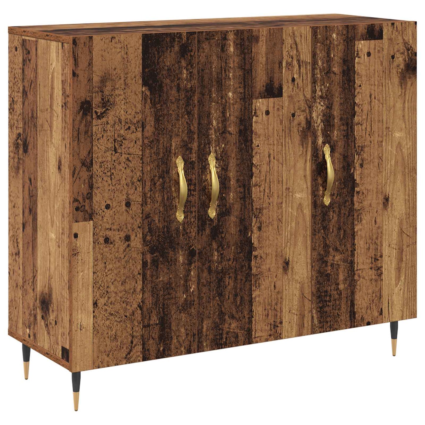 vidaXL Sideboard Old Wood 90 x 34 x 80 cm Engineered Wood