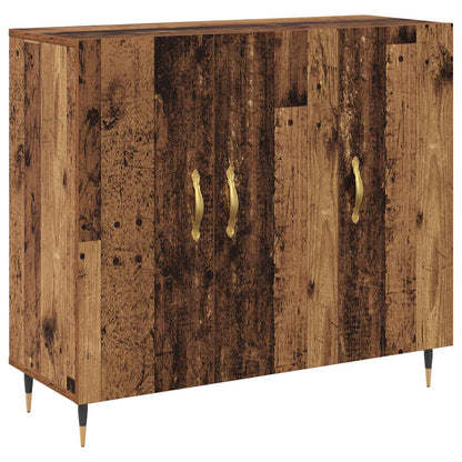 vidaXL Sideboard Old Wood 90 x 34 x 80 cm Engineered Wood