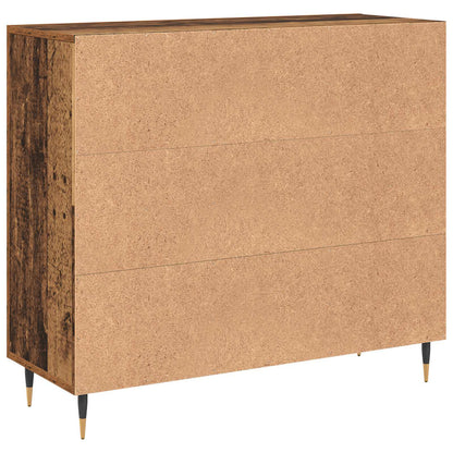 vidaXL Sideboard Old Wood 90 x 34 x 80 cm Engineered Wood