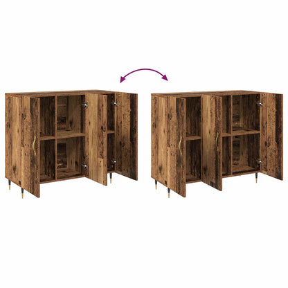 vidaXL Sideboard Old Wood 90 x 34 x 80 cm Engineered Wood