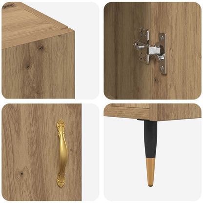 vidaXL Sideboard Artisan Oak 90 x 34 x 80 cm Engineered Wood