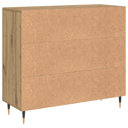 vidaXL Sideboard Artisan Oak 90 x 34 x 80 cm Engineered Wood