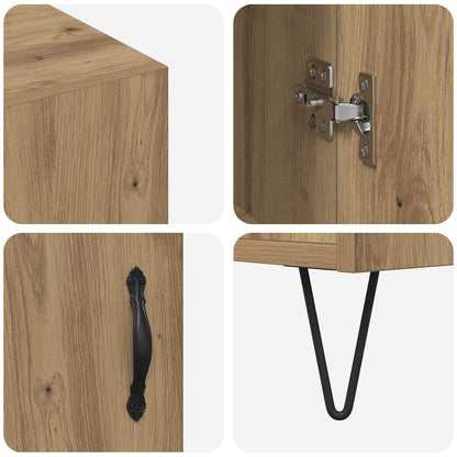 vidaXL Sideboard Artisan Oak 90 x 32.5 x 80 cm Engineered Wood