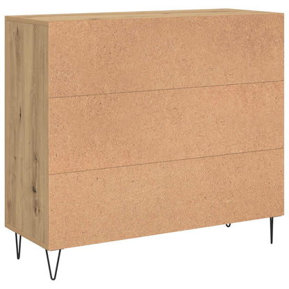 vidaXL Sideboard Artisan Oak 90 x 32.5 x 80 cm Engineered Wood