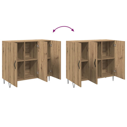 vidaXL Sideboard Artisan Oak 90 x 32.5 x 80 cm Engineered Wood