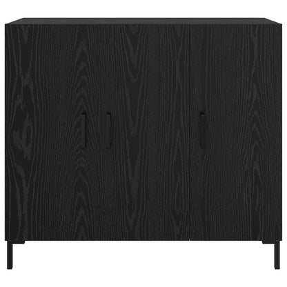vidaXL Sideboard Black Oak 90 x 34 x 80 cm Engineered Wood