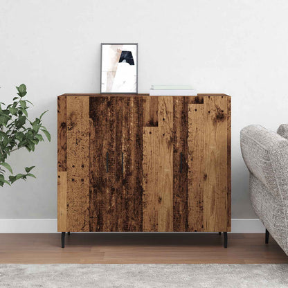 vidaXL Sideboard Old Wood 90 x 34 x 80 cm Engineered Wood