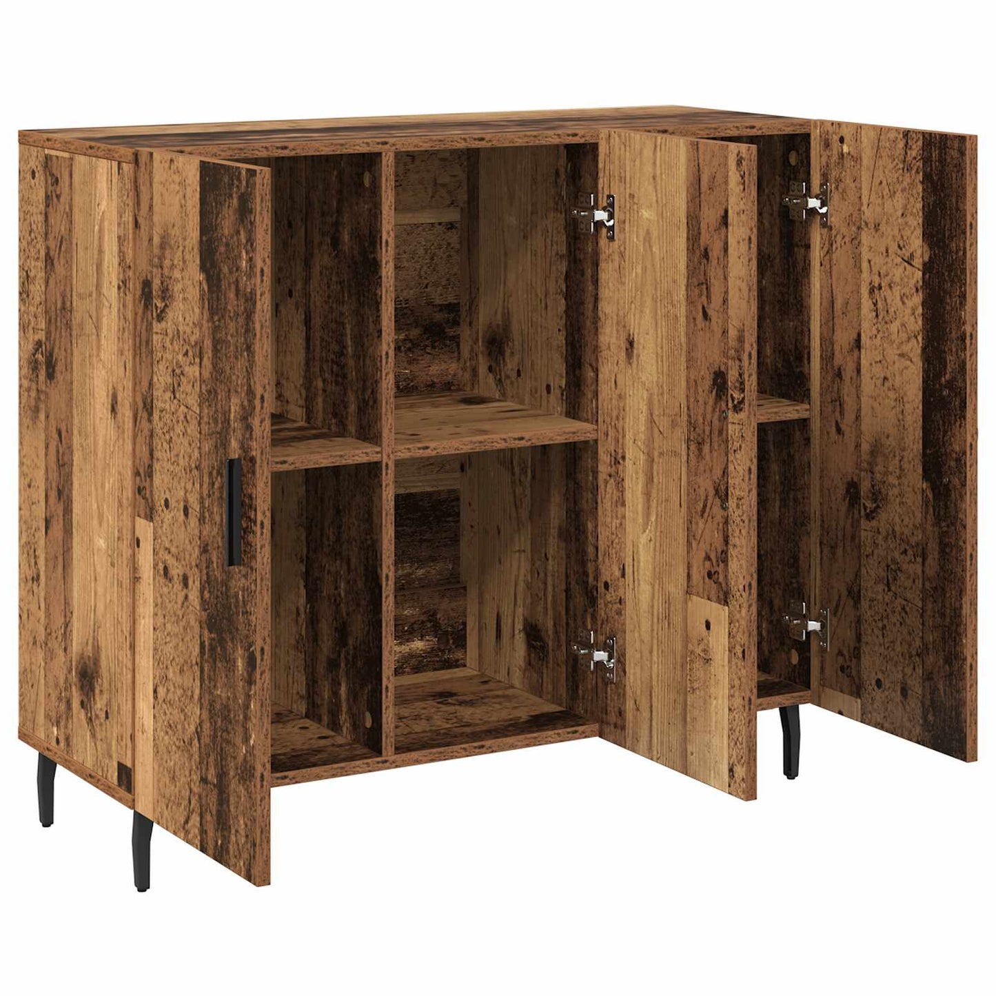 vidaXL Sideboard Old Wood 90 x 34 x 80 cm Engineered Wood