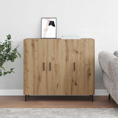 vidaXL Sideboard Artisan Oak 90 x 34 x 80 cm Engineered Wood
