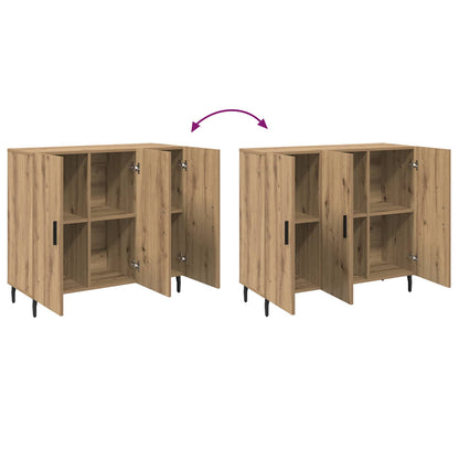 vidaXL Sideboard Artisan Oak 90 x 34 x 80 cm Engineered Wood