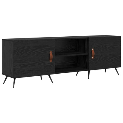 vidaXL TV Cabinet 150 x 30 x 50 cm Black oak Engineered wood