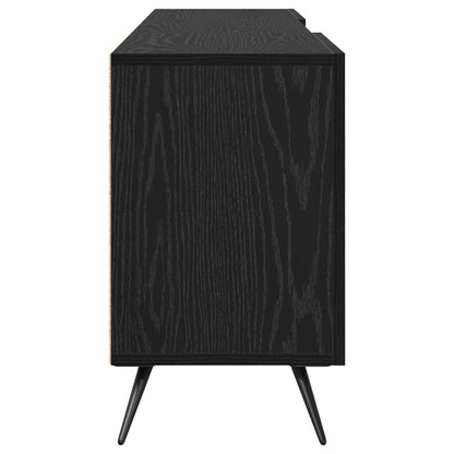 vidaXL TV Cabinet Black oak 150 x 30 x 50 cm Engineered wood